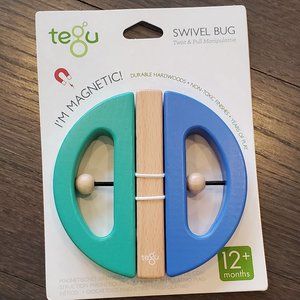 Tegu Swivel Bug Teal & Green - NEW WITH TAGS